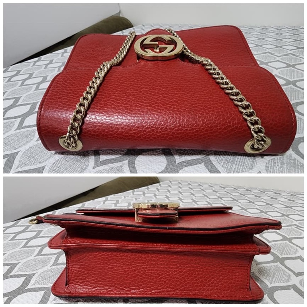 Authentic Gucci Chain Interlocking G Crossbody Ba… - image 11